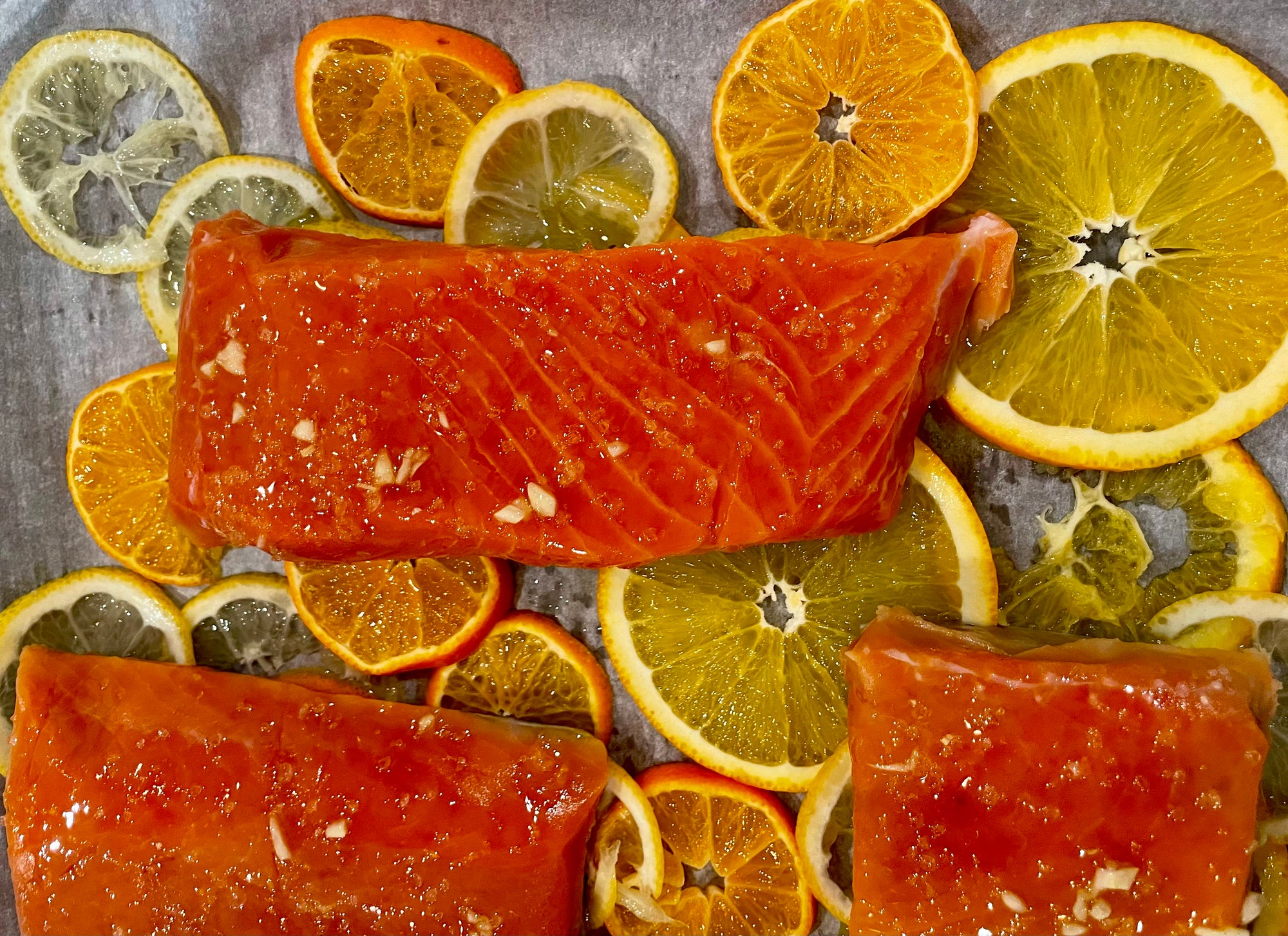Citrus Salmon Slow Roasted