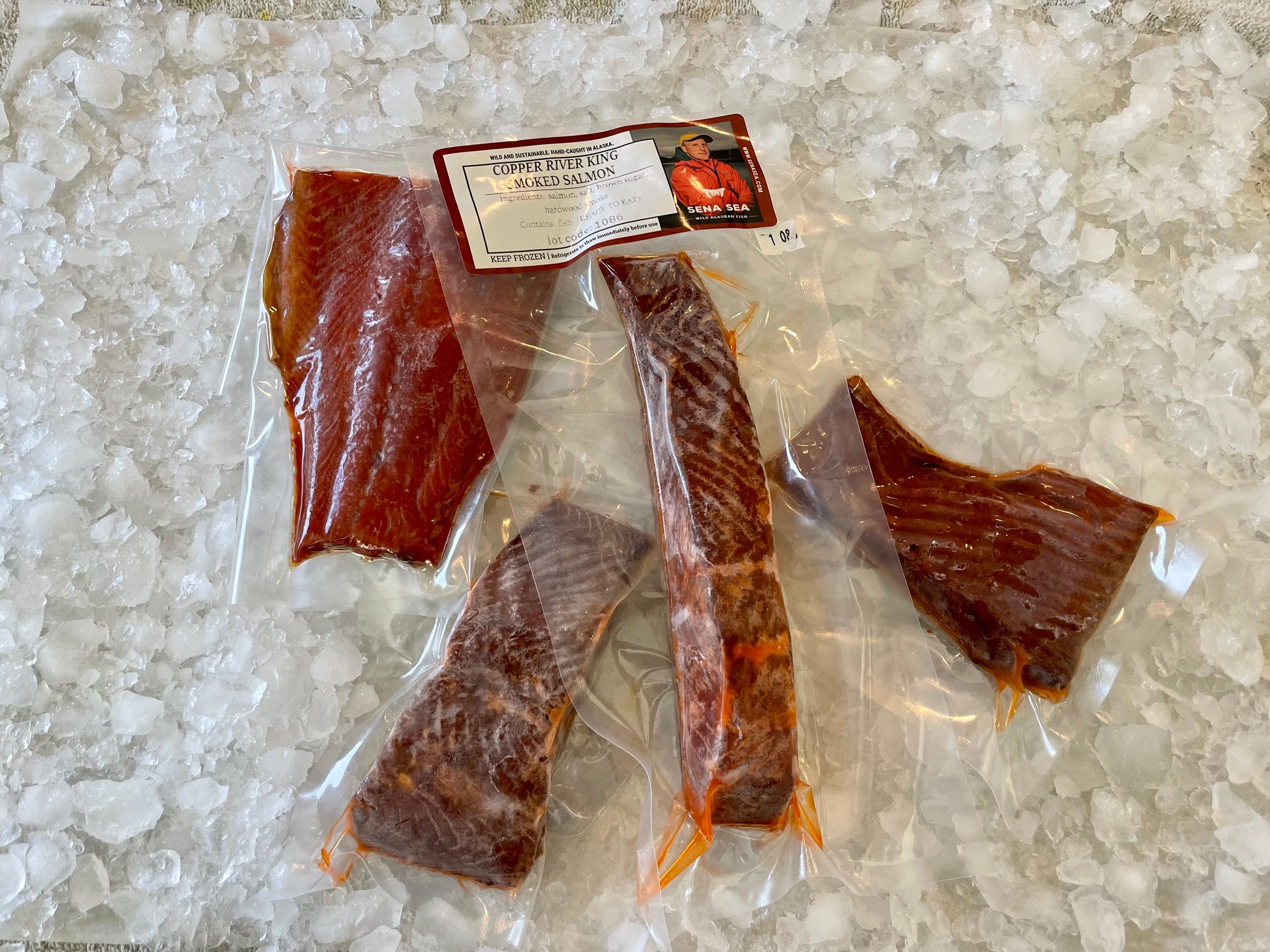 Copper River King Salmon, SMOKED (irregular portions)