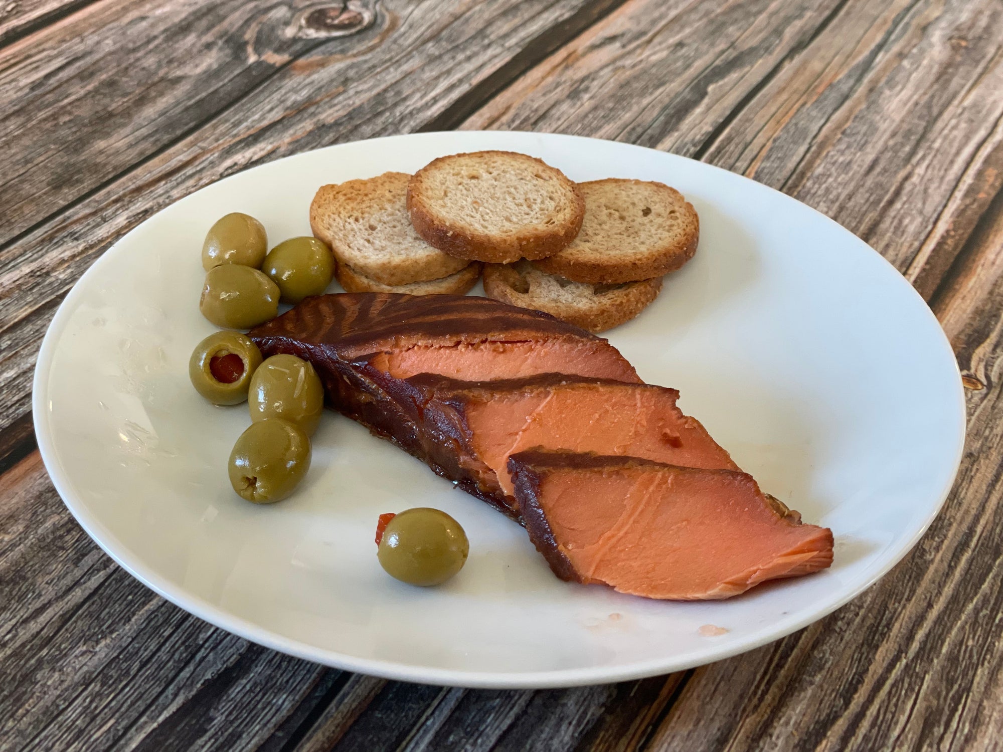 Copper River King Salmon, SMOKED (irregular portions)