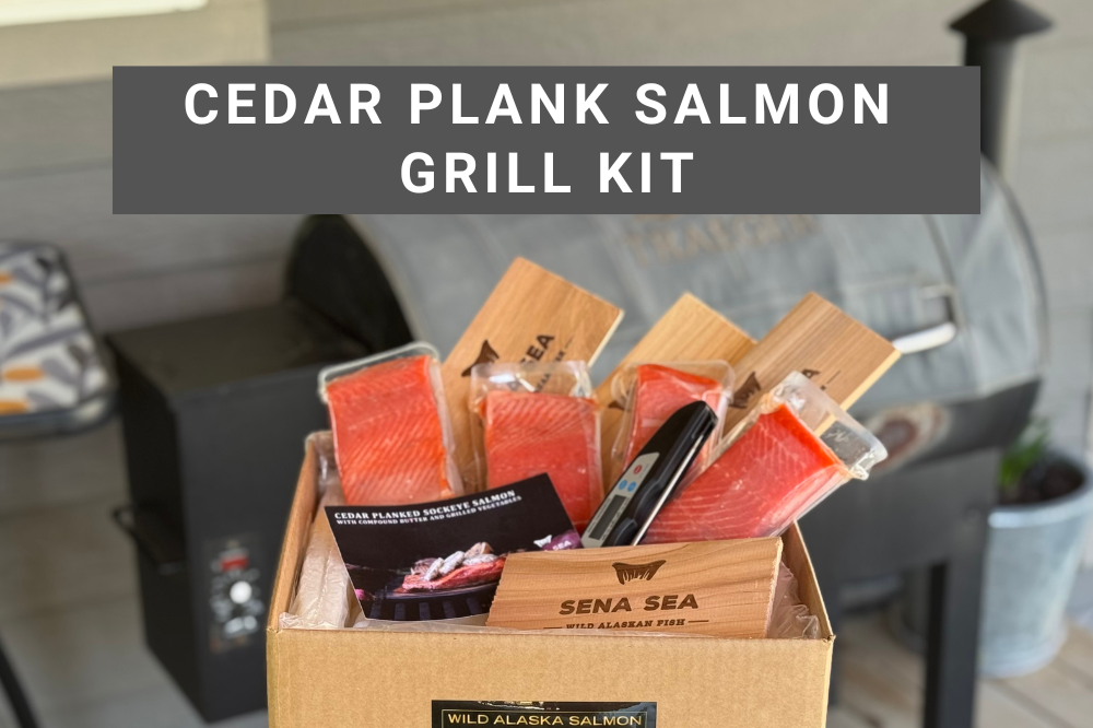 Cedar Plank Salmon Grill Kit