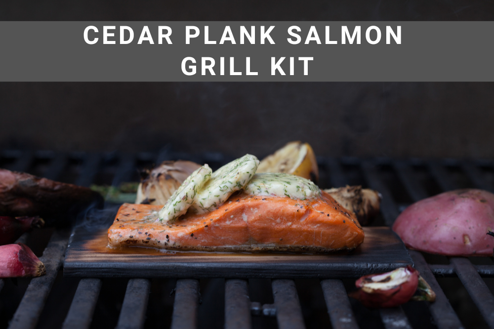 Cedar Plank Salmon Grill Kit