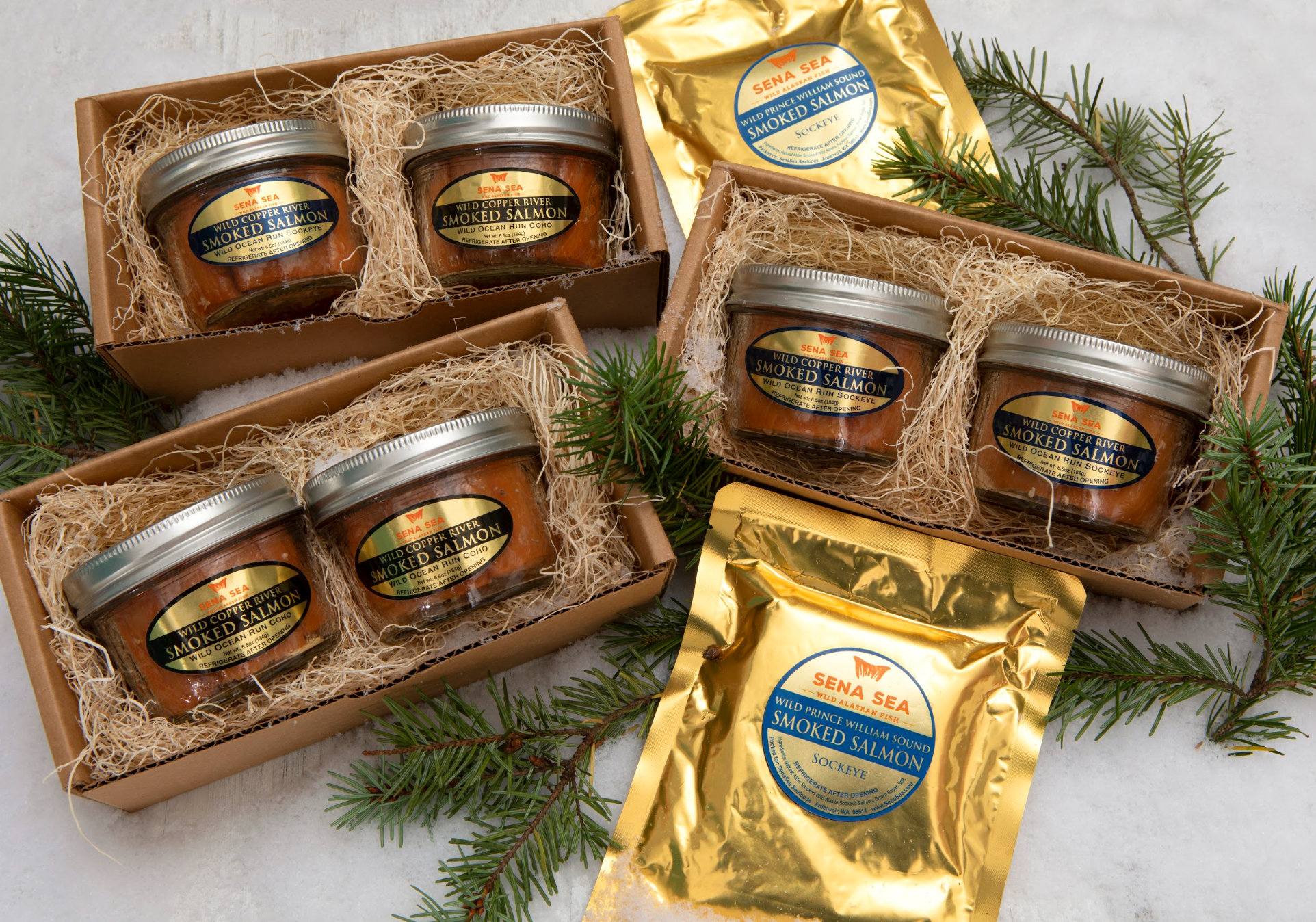 Wild Caught Copper River Salmon Jar Gift Set