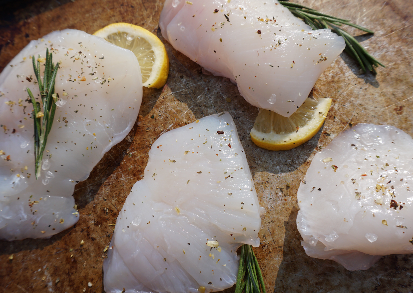 Sustainable and wild caught Alaskan halibut cheeks