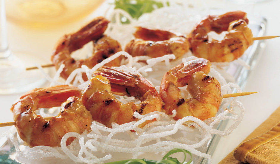 Alaska Spot Prawns with Gingered Teriyaki Glaze