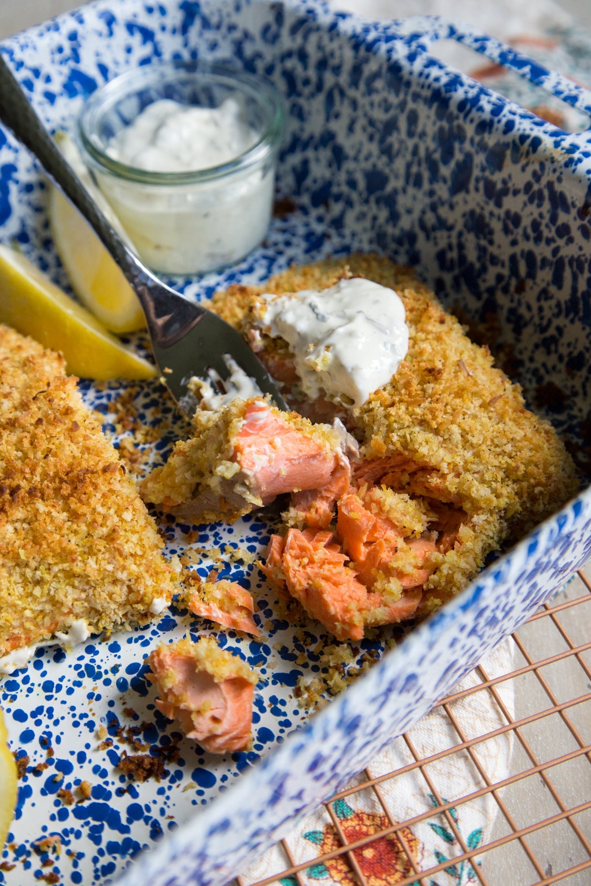 Coconut Curry Crispy Baked Salmon