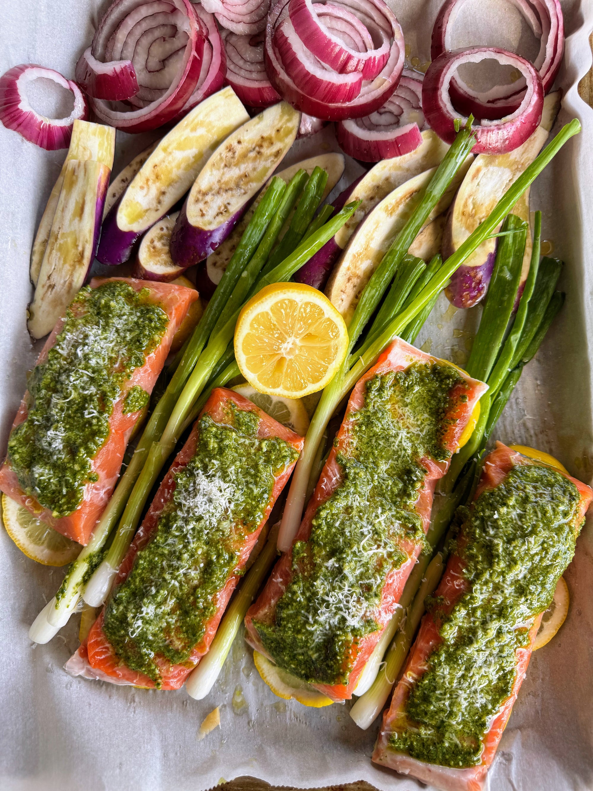 Homemade Pesto - great on fish!