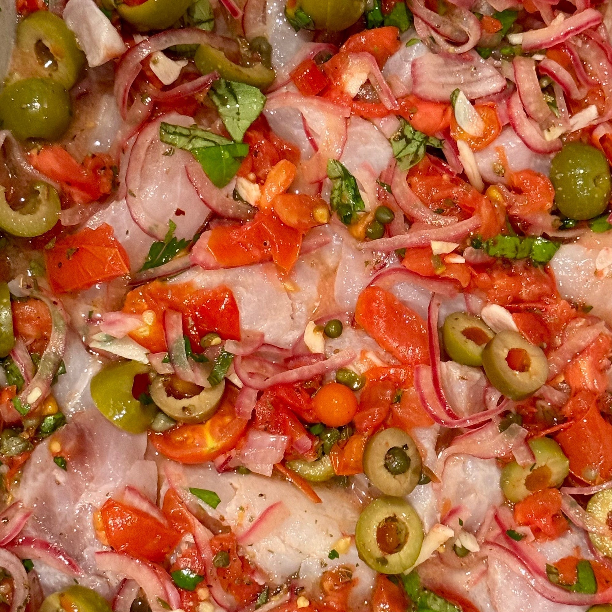 Sicilian White Fish with Fresh Tomatoes