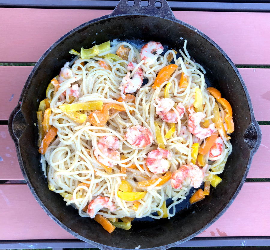 Lemon Garlic Shrimp Pasta