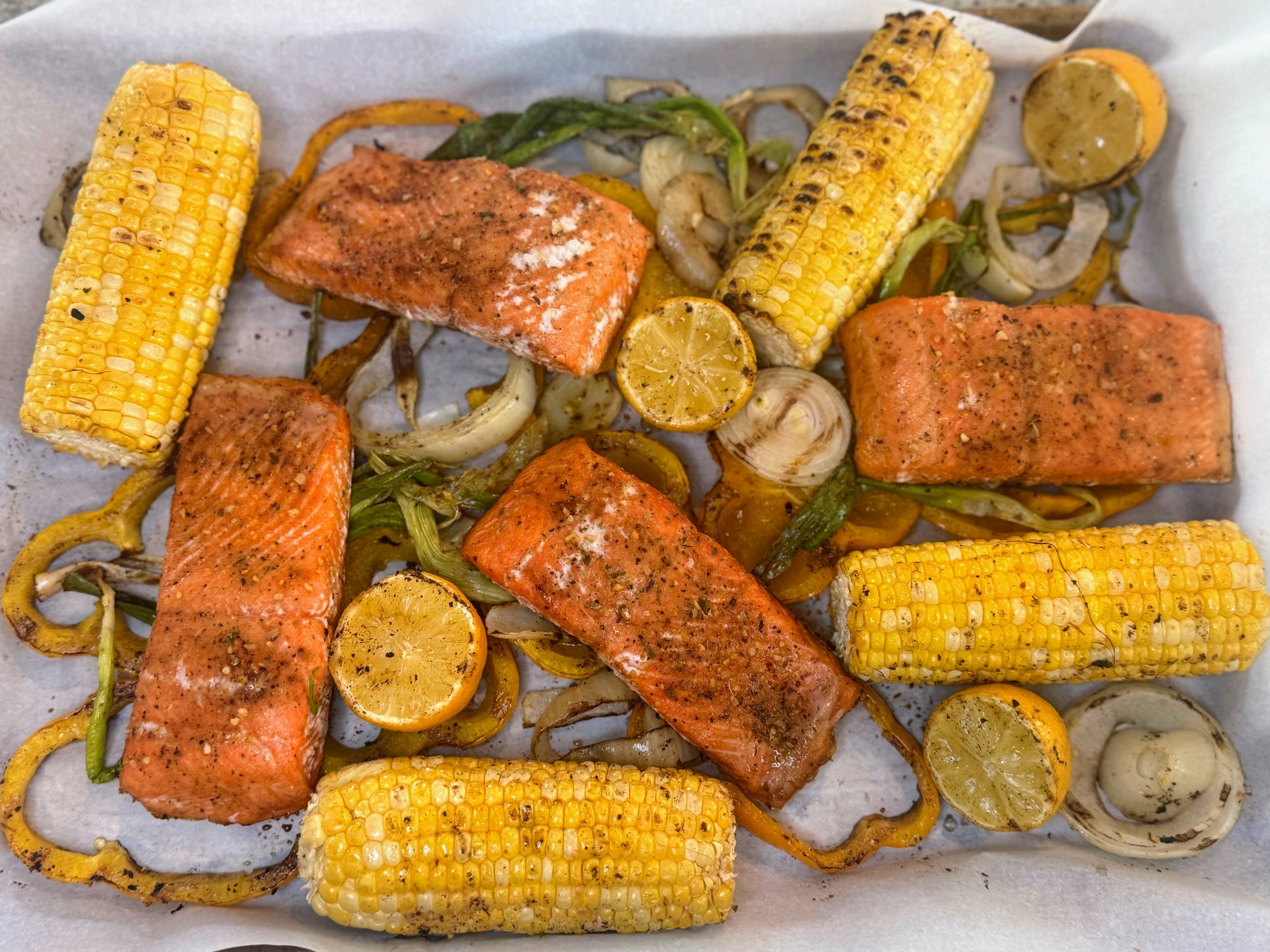 BBQ Grilled Salmon with Dry Rub