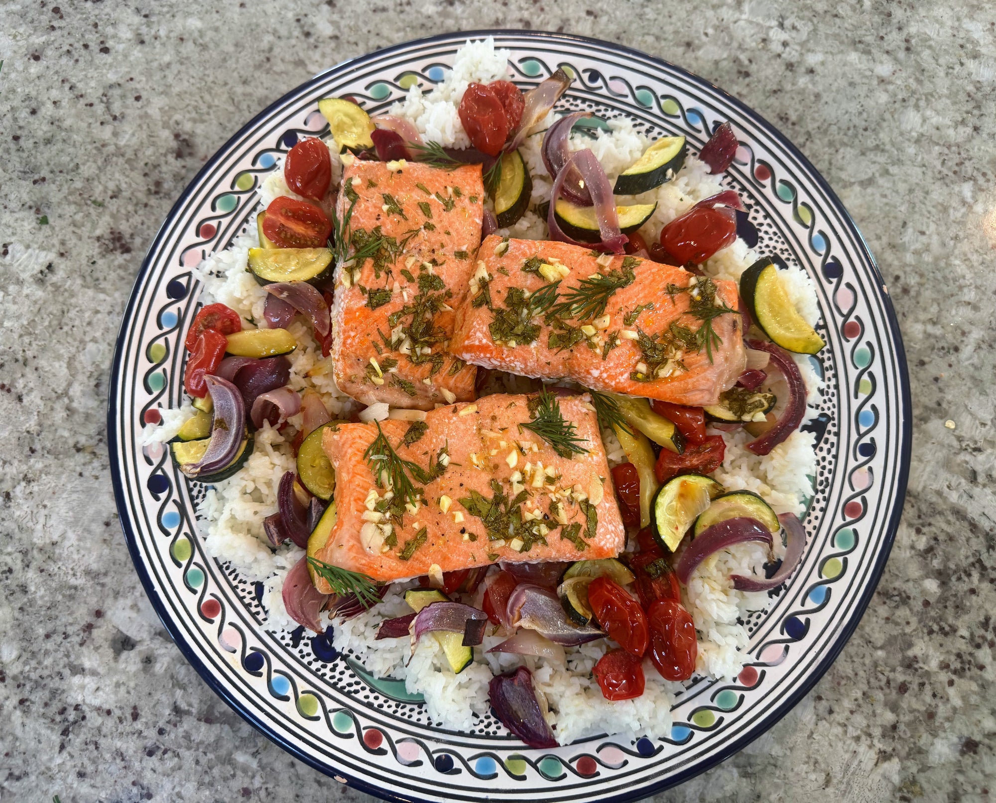 Family-Style Oven Baked Salmon