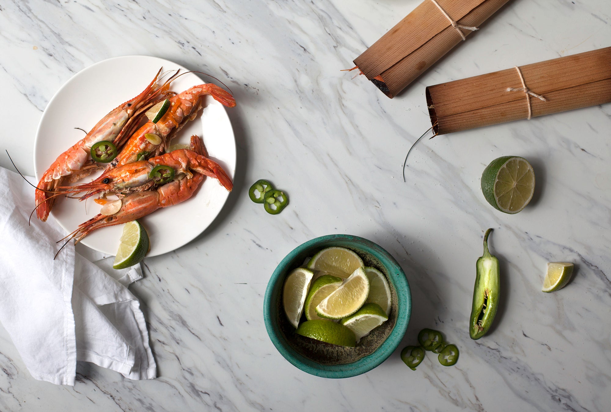 Cedar Wrapped Shrimp