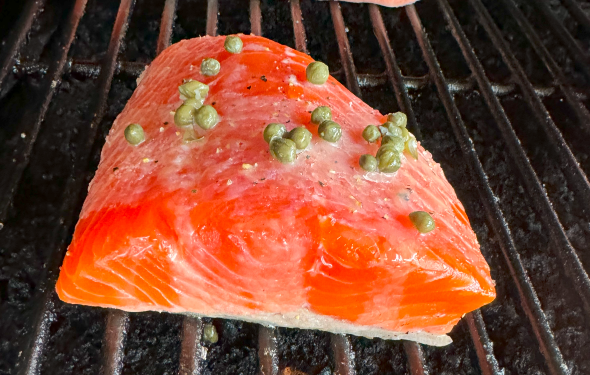 Grilled Copper River King Piccata