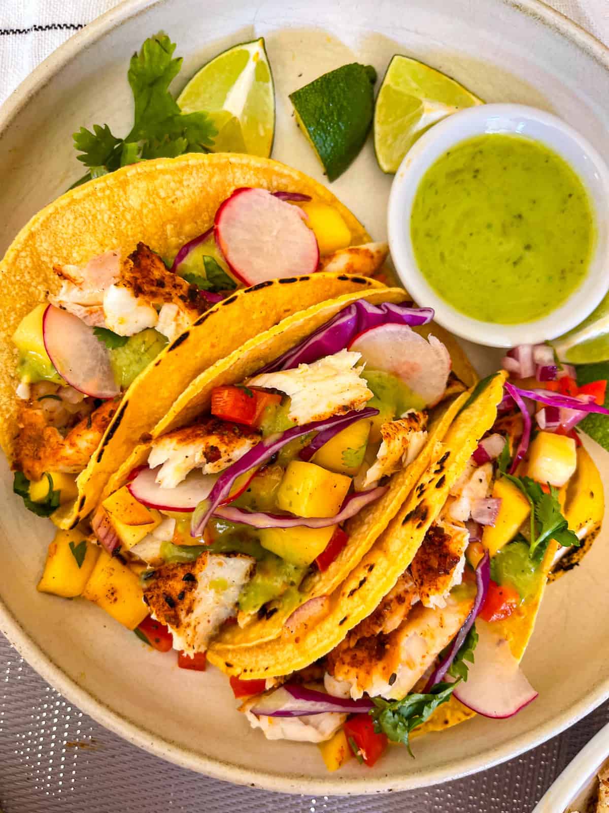 Blackened Halibut Tacos