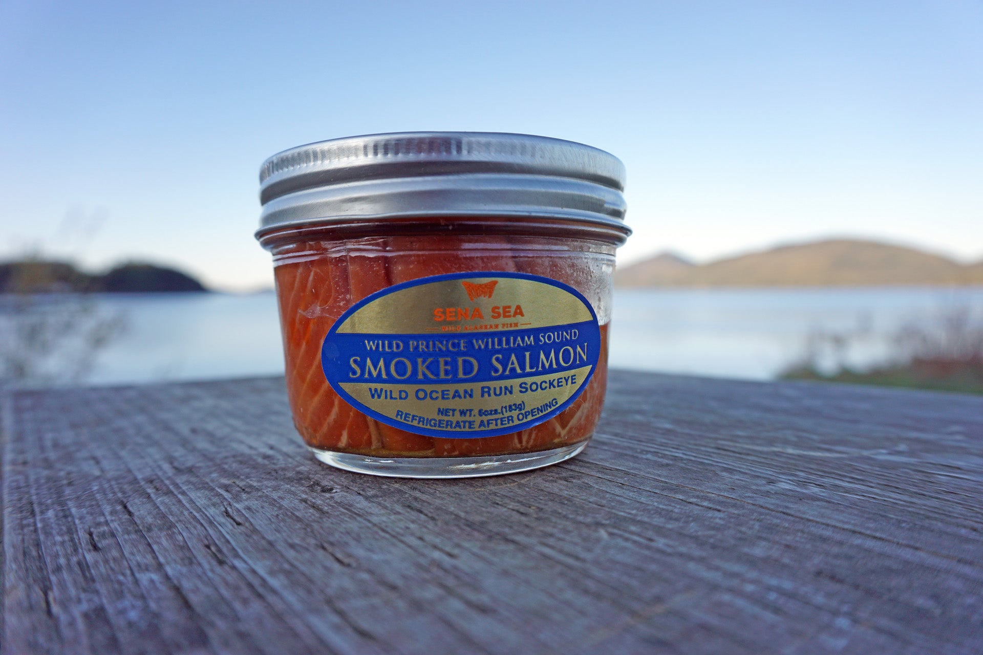 Wild Alaskan smoked salmon jar