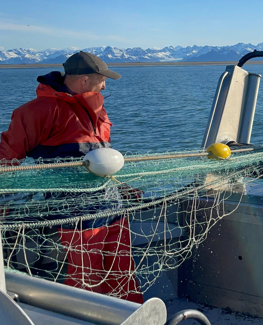 Rich Wheeler, Fisherman for Sena Sea fishing on a boat in Alaska
