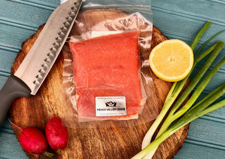 Wild Caught Prince Willian Sound Packaged Salmon Fillet