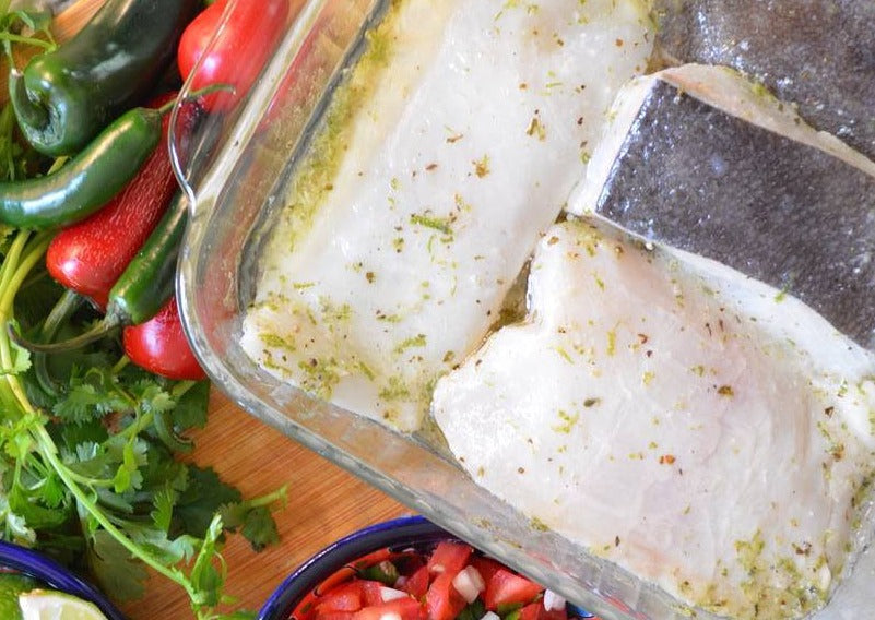 Sustainable and wild caught halibut