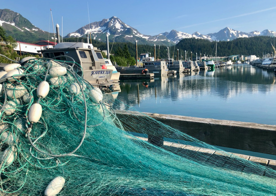Copper River Salmon fishing boat in Alaska