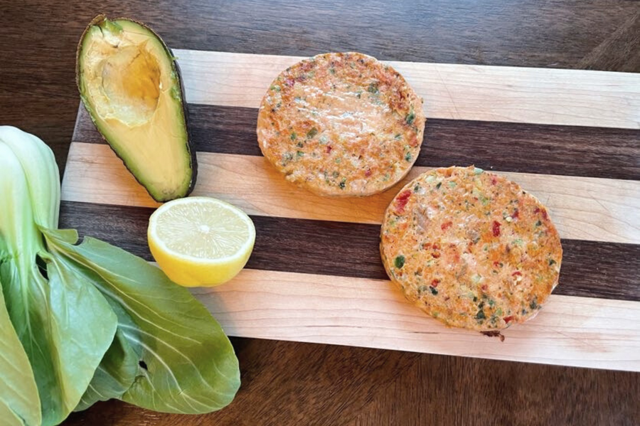 Wild caught wild alaskan salmon patties
